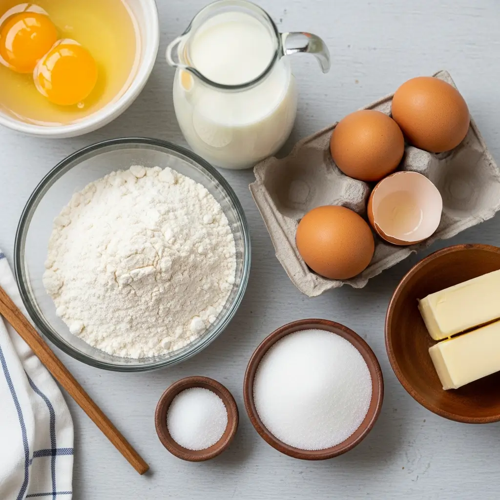 Mini German Pancakes Recipe ingredients