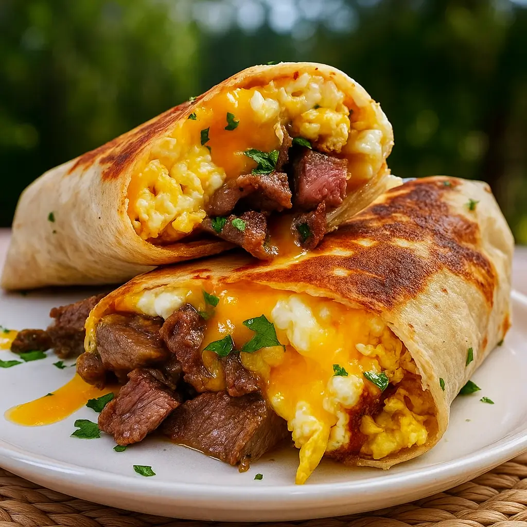 Steak and Egg Breakfast Burrito