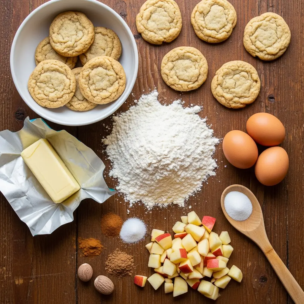 Ingredients for Apple Pie Cookies
