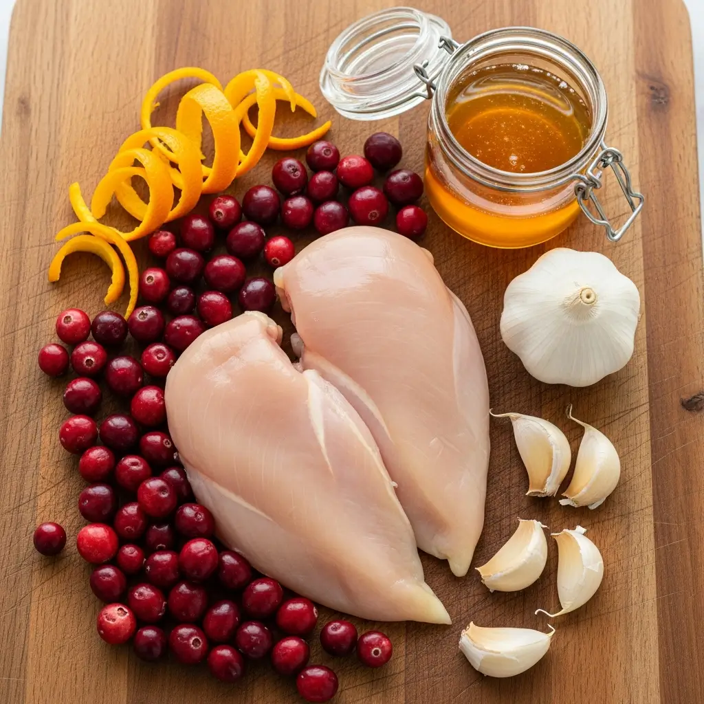 Ingredients for Cranberry Orange Chicken