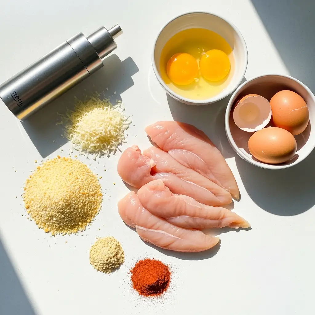 Ingredients for Crispy Baked Chicken Tenders