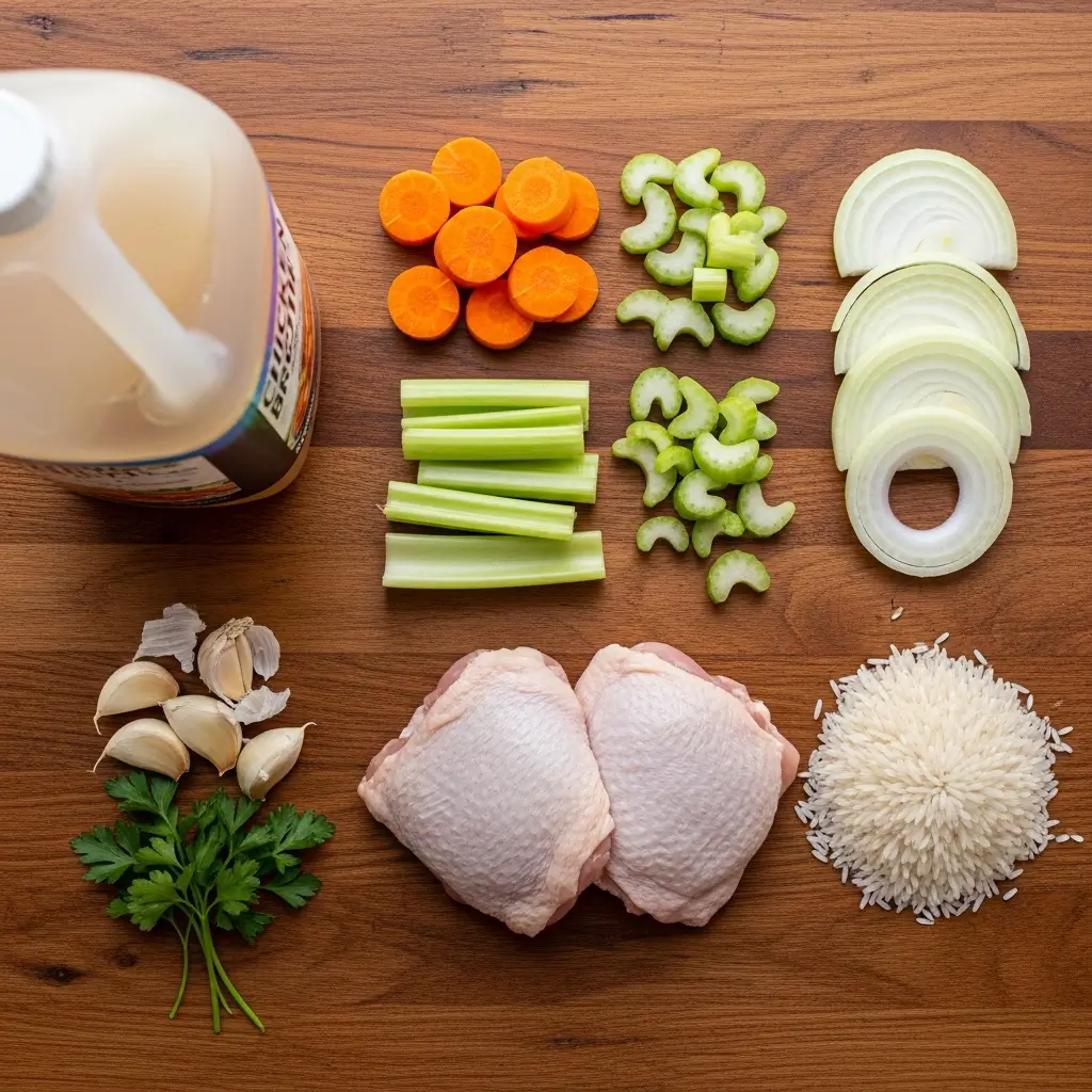 easy-chicken-and-rice-soup-ingredients