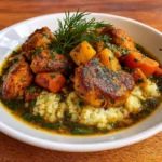 Garlic Lemon Butter Chicken and Veggie Bowls for dinner