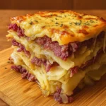 Homemade Reuben Bake fresh from the oven