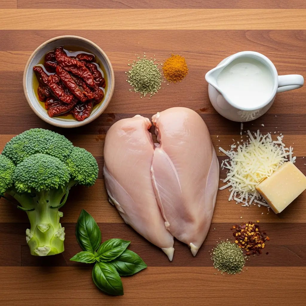 low-carb-tuscan-chicken-ingredients