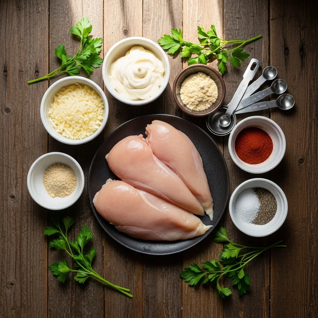 Melt In Your Mouth Chicken ingredients on counter