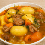 Old Fashioned Caldo de Res traditional Mexican beef soup
