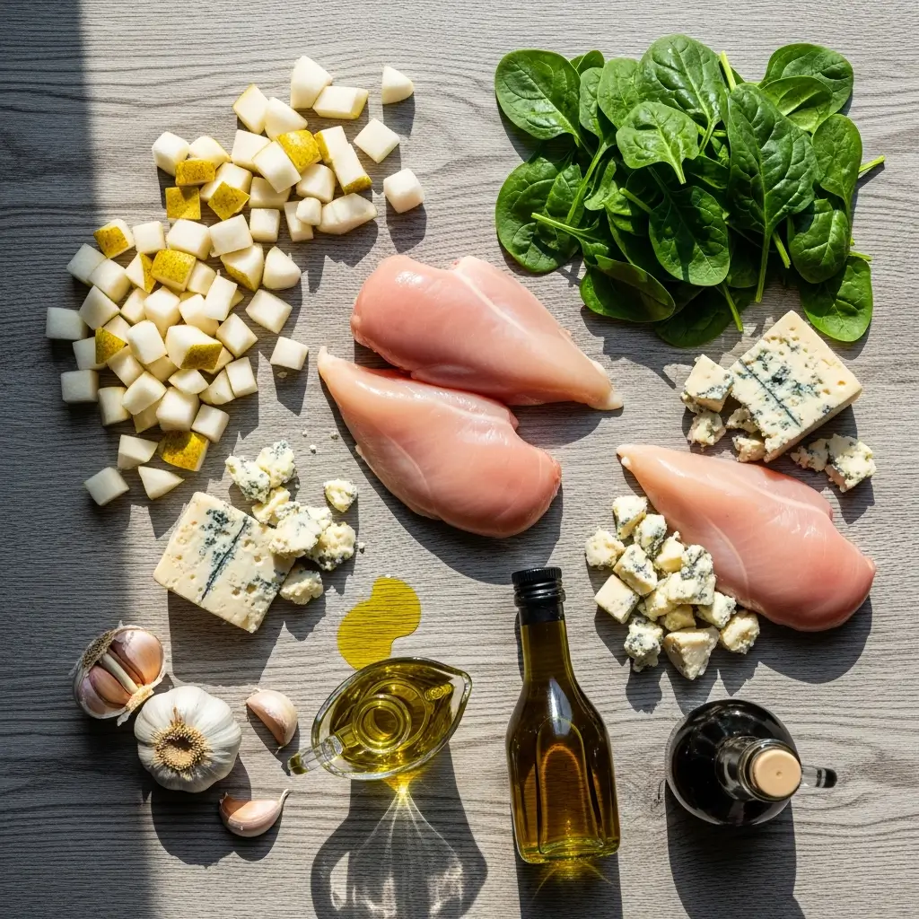 pear-and-gorgonzola-stuffed-chicken-ingredients
