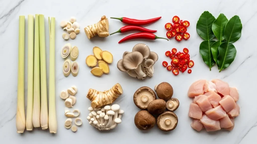 Slow Cooker Tom Kha Soup Ingredients