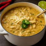 hite Chicken Chili with beans and cilantro