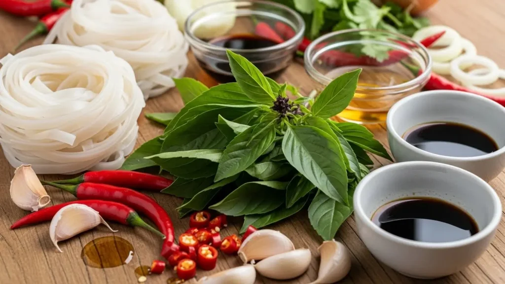 Thai Drunken Noodles Ingredients