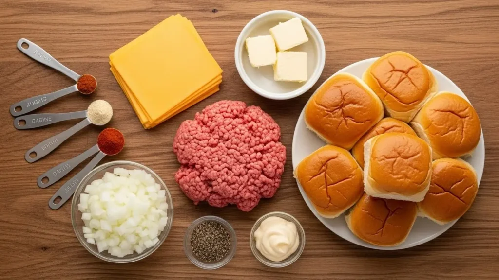 cheeseburger-sliders-ingredients