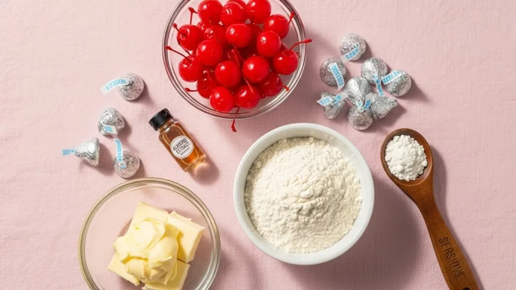 Cherry Kiss Cookies Ingredients