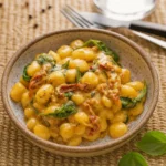 reamy Tuscan Gnocchi in creamy garlic sauce