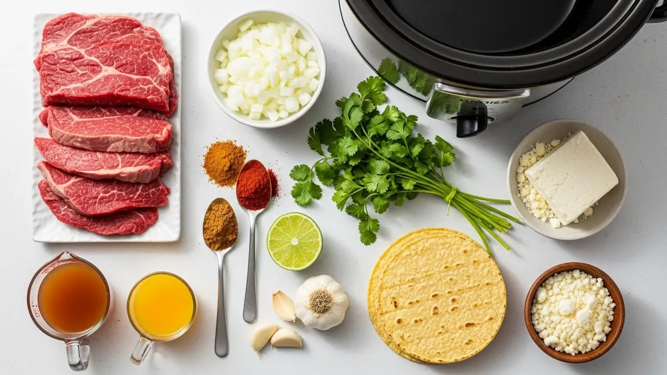 Crock Pot Street Tacos Ingredients