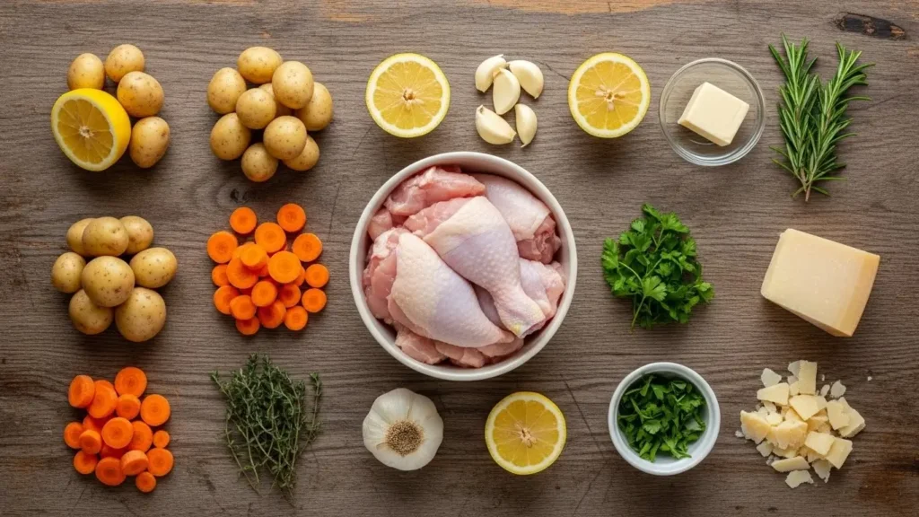 Crockpot chicken and potatoes ingredients