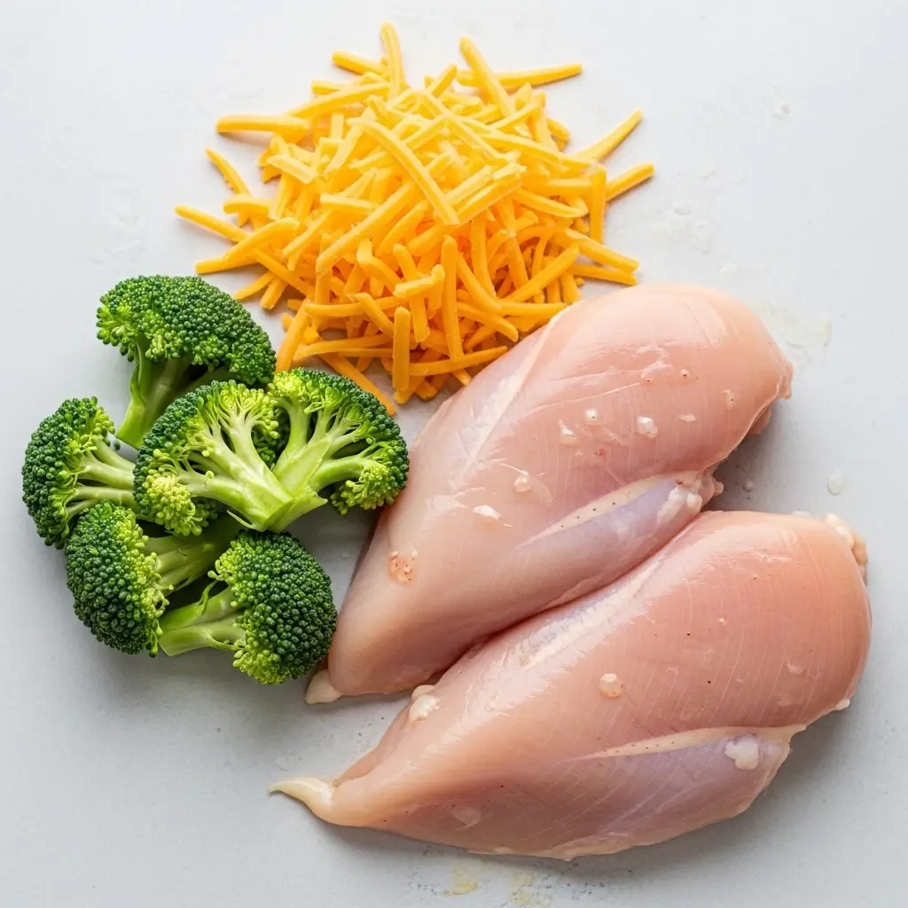 Crockpot Creamy Broccoli Cheddar Chicken Ingredients