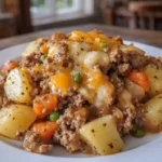 Easy Hobo Casserole fresh from the oven