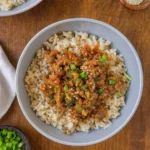 Healthy Ground Turkey Teriyaki Rice Bowl