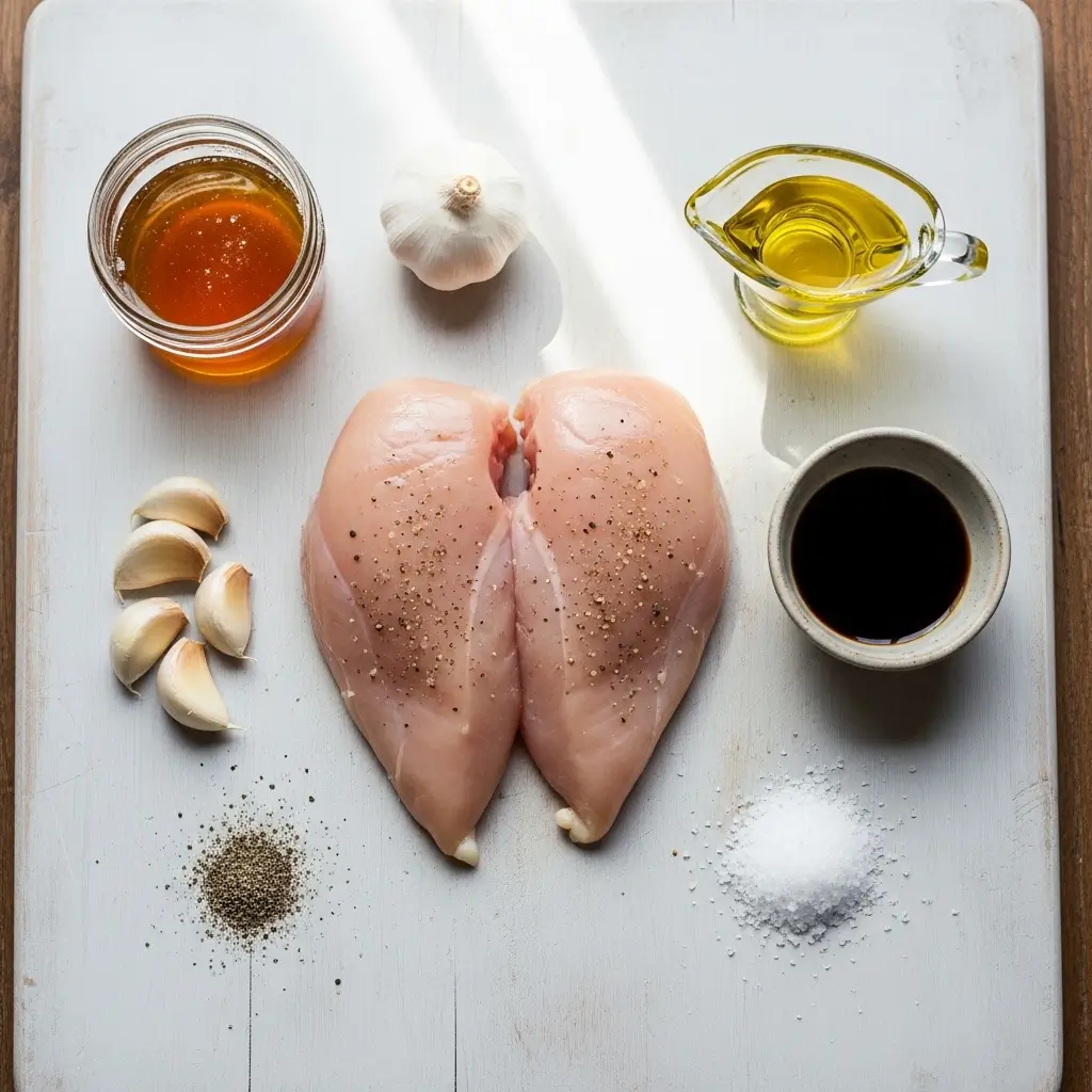 Ingredients for Honey Garlic Chicken Breasts recipe