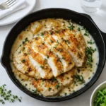 Melt In Your Mouth Chicken Breast baked with creamy Parmesan topping