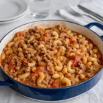 Old-Fashioned Goulash in a rustic kitchen setting