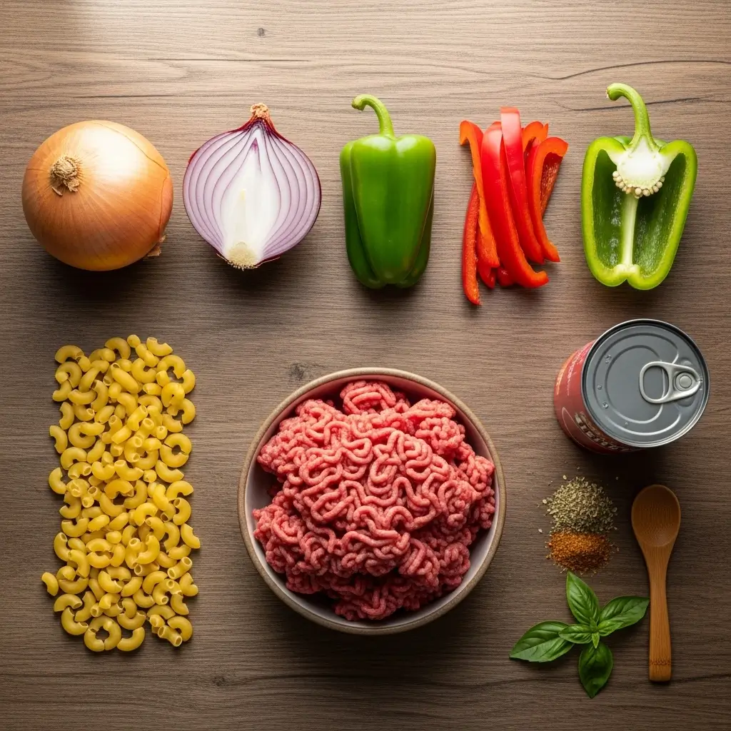 Ingredients for Old-Fashioned Goulash