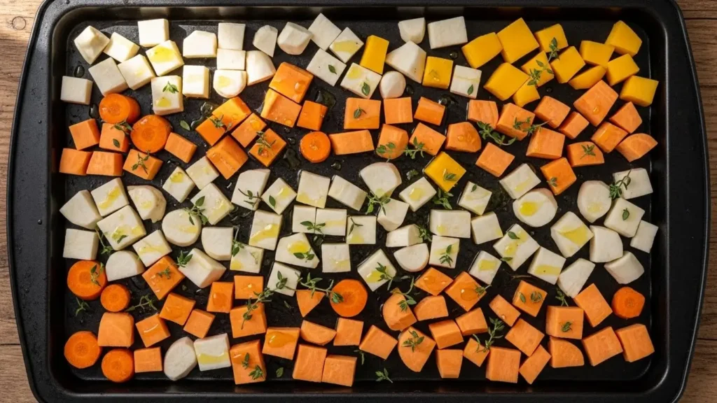 Ingredients for Tasty Roasted Winter Vegetable Soup