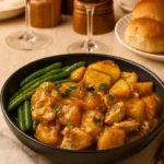 Slow Cooker Chicken and Potatoes with Green Beans Dinner