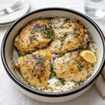 slow cooker lemon herb chicken with rice recipe