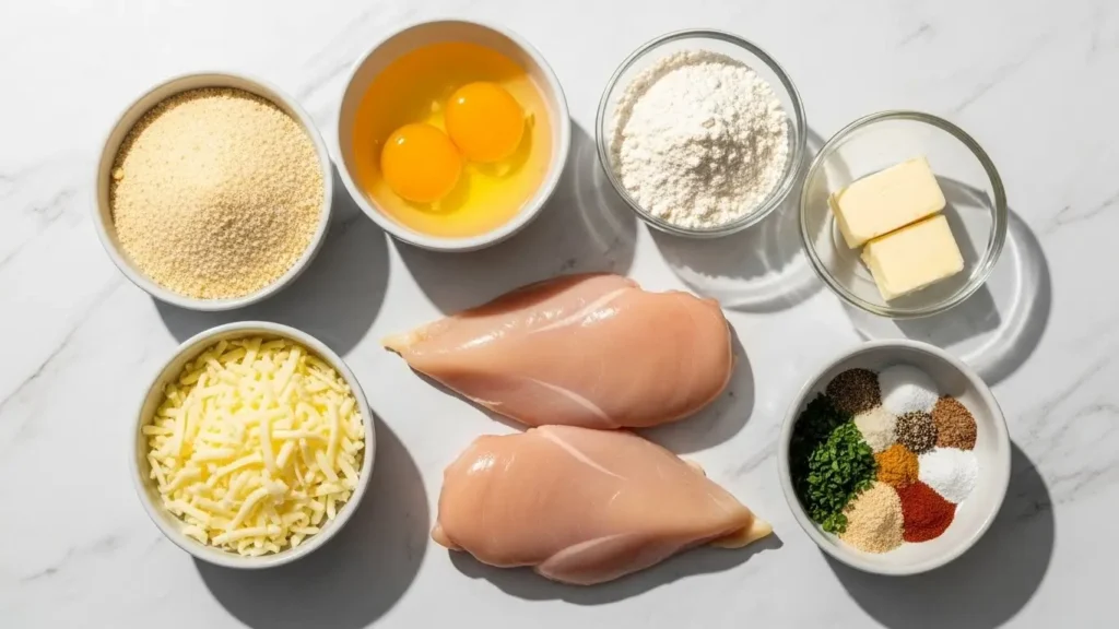 Ingredients for Steakhouse Parmesan Chicken