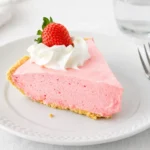 Strawberry Jello Pie no-bake dessert