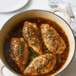 Tender Brown Sugar Garlic Chicken dinner plate