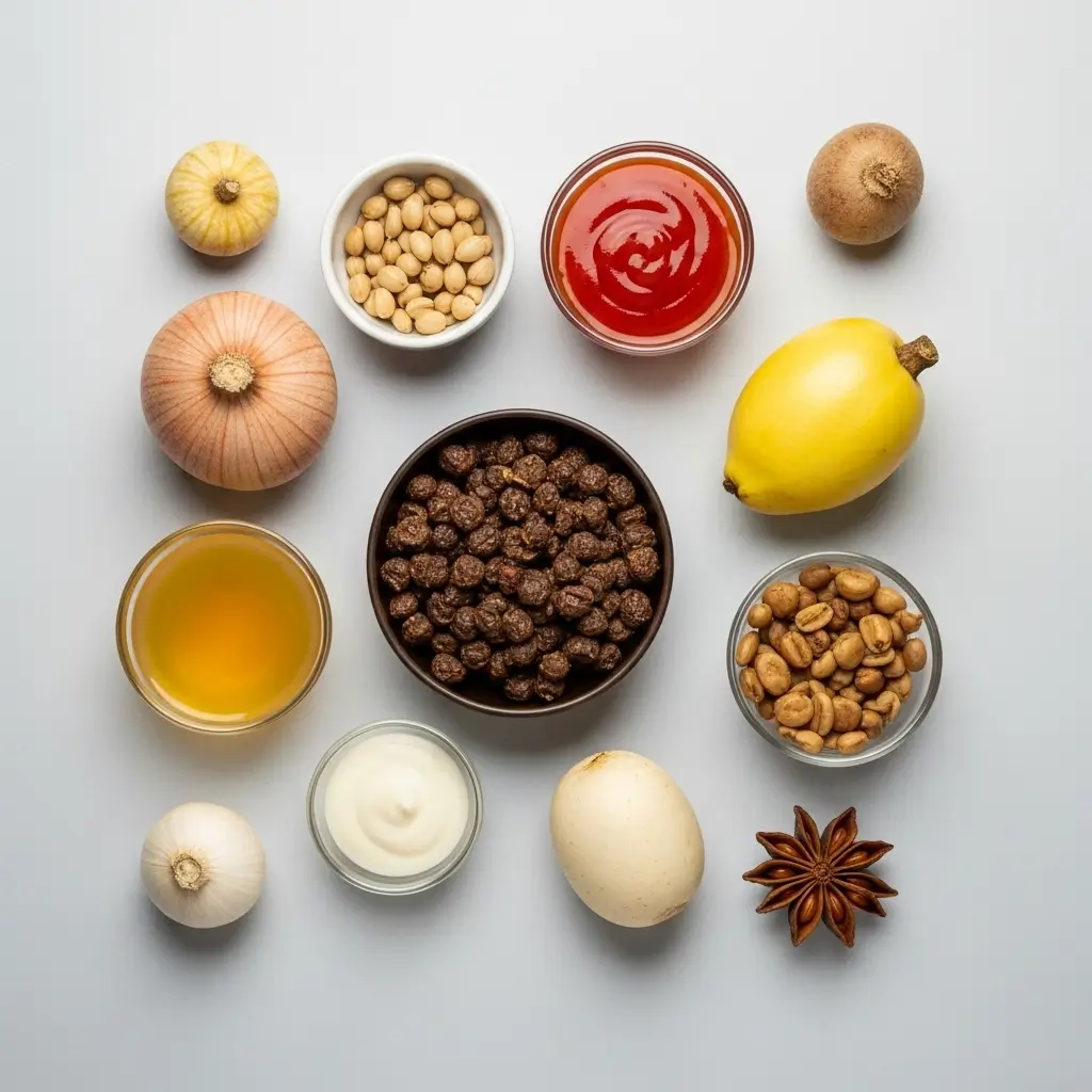 Valentine Red Velvet Whoopie Pies ingredients on counter