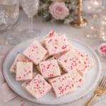 Valentine’s Day Fudge with sprinkles