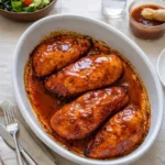 Baked BBQ Chicken Breast juicy and caramelized