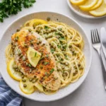 Chicken Piccata with lemon butter caper sauce