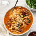 creamy marry me chicken soup in bowl