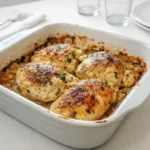 Easy Baked Ranch Chicken dinner plate