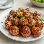 Easy Honey Garlic Turkey Meatballs with Honey Garlic Glaze