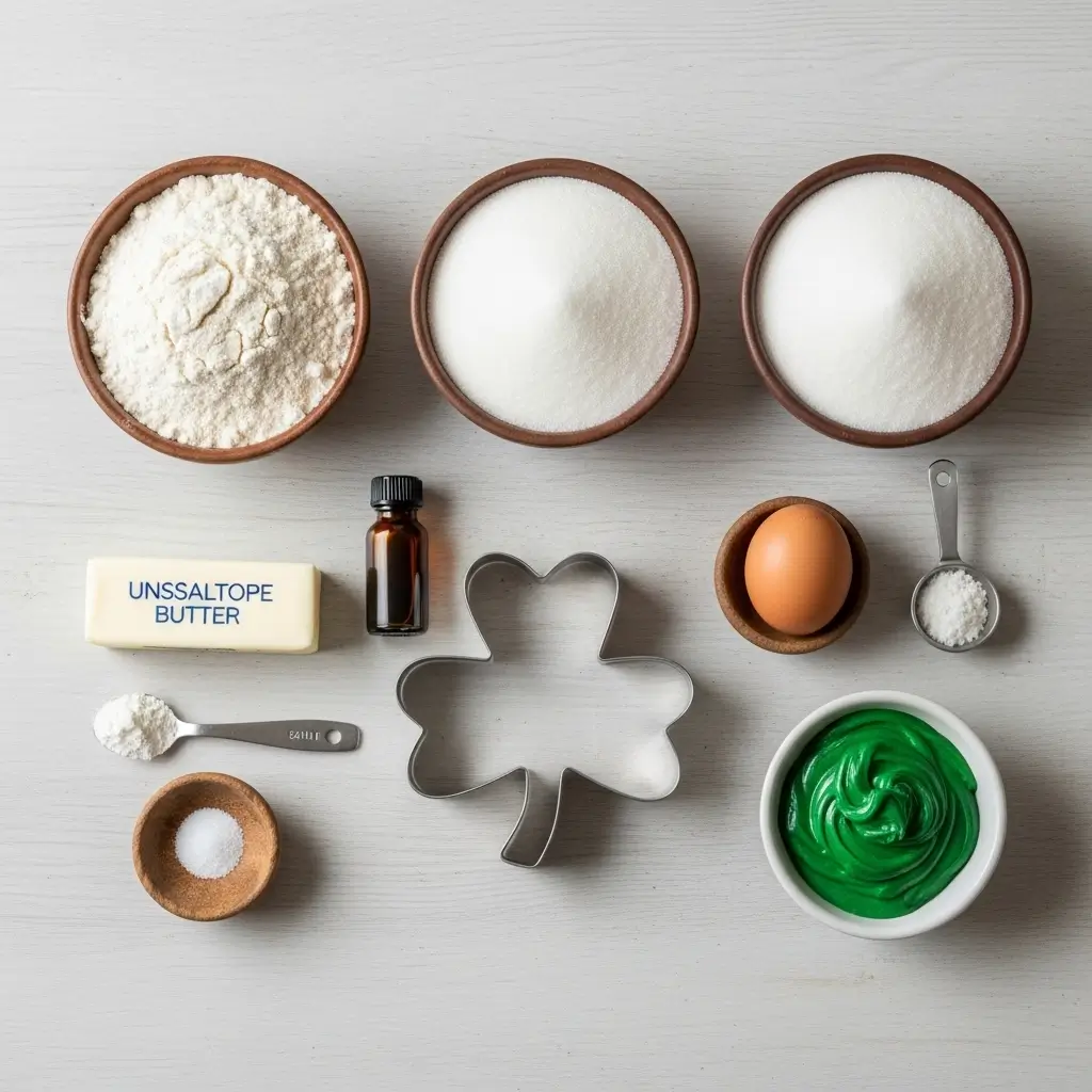 shamrock-sugar-cookie-ingredients