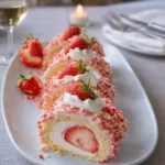Strawberry Shortcake Cheesecake Rolls dessert
