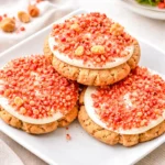 Strawberry Shortcake Cookies with Cream Cheese Frosting