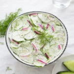 German Cucumber Salad with Dill