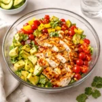 Healthy Avocado Chicken Salad in a bowl