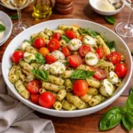 Pesto Caprese Pasta Salad