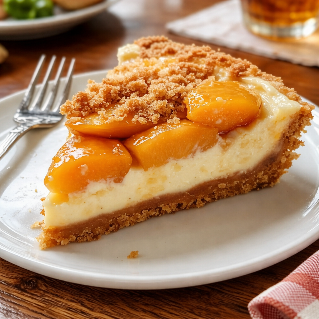Peach Cobbler Cheesecake: A Fusion of Comfort and Creamy Delight