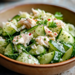 Cucumber Salad with Crab Meat Delight