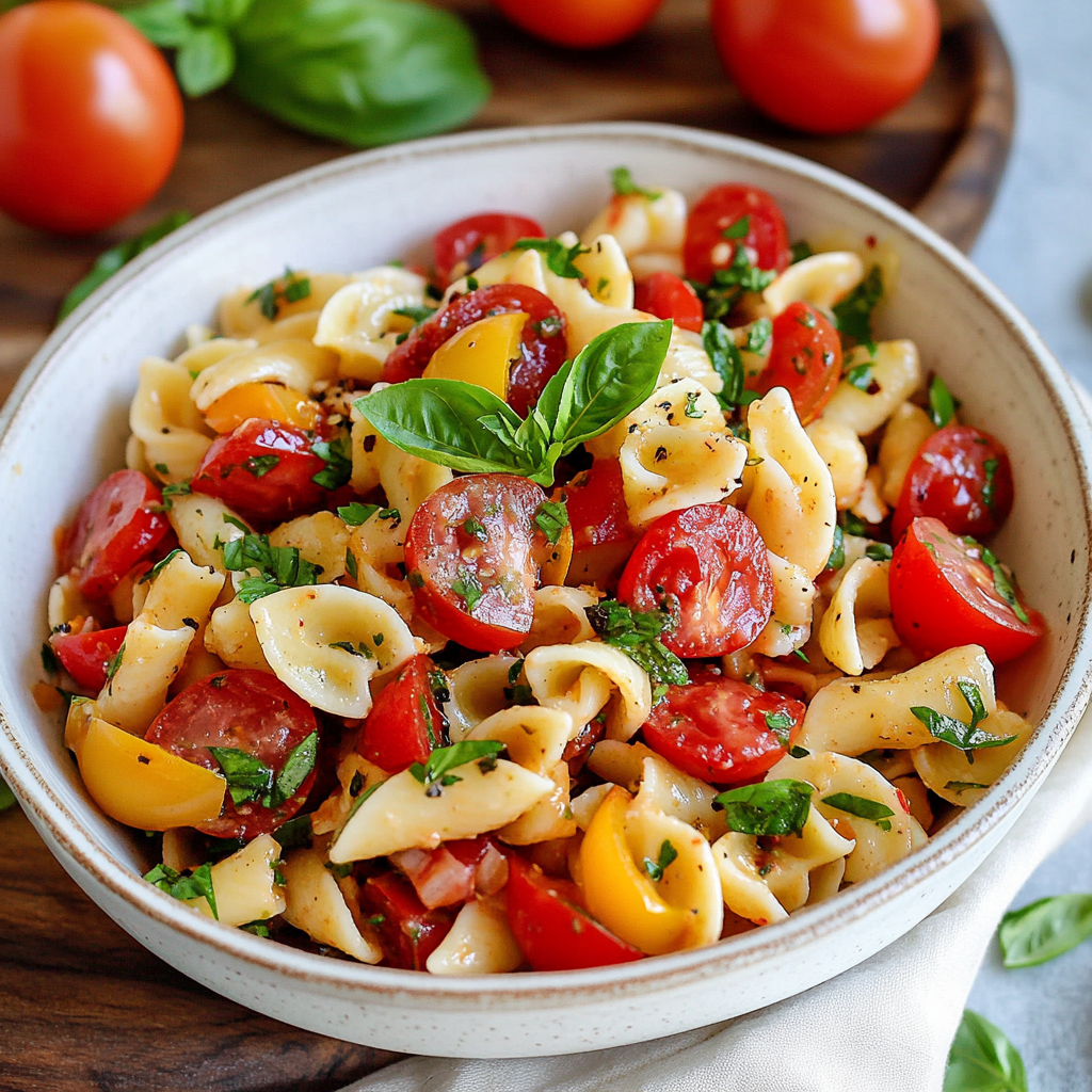 Summer Bruschetta Pasta Salad: A Fresh, No-Cook Recipe for Busy Families