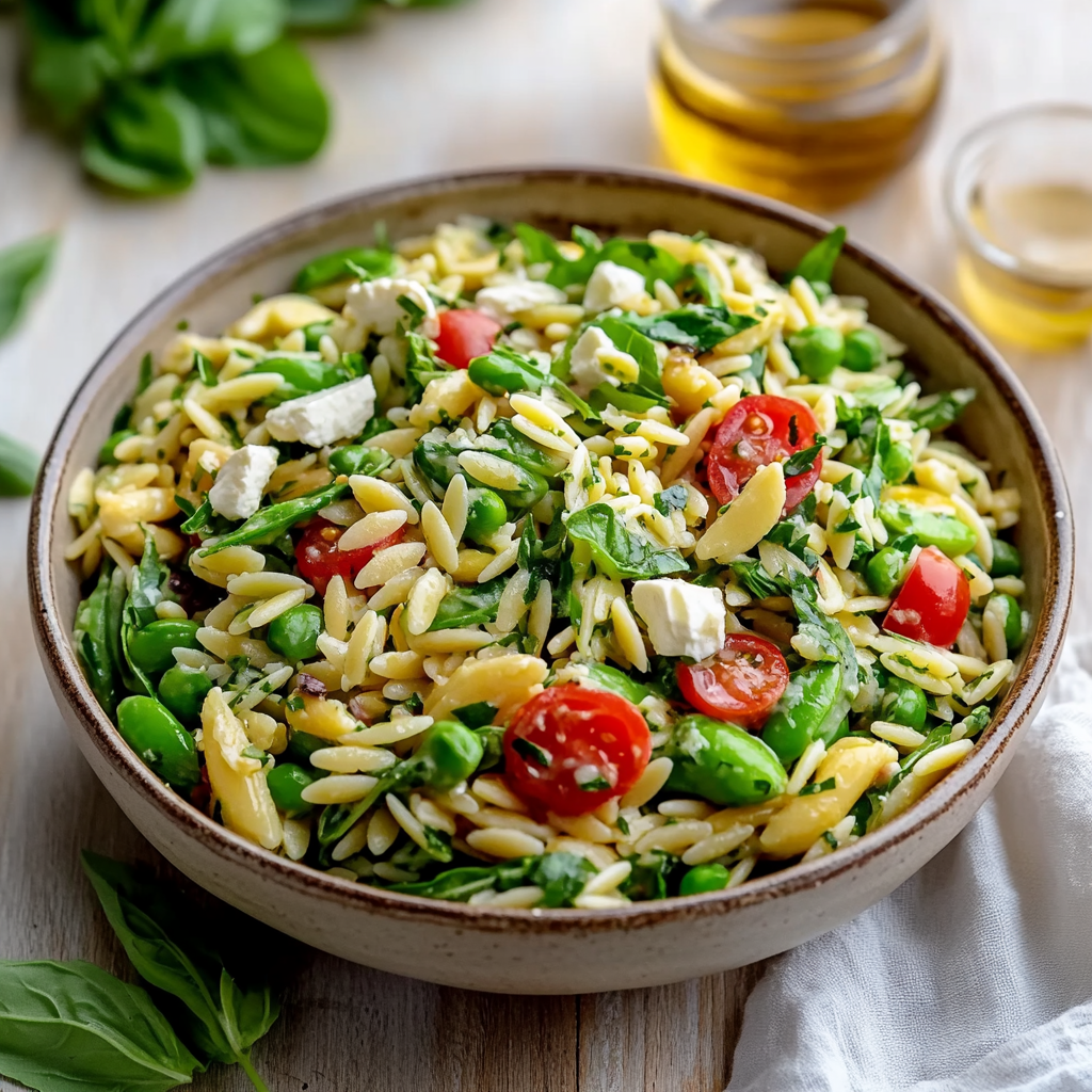 Fresh Spring Orzo Pasta Salad